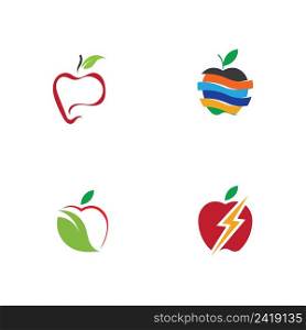 set of Apple logo illustration design template