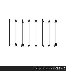 Set of Arrow archery icon vector illustration Logo Template design