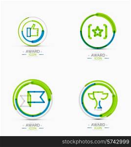 Set of Award icons, Logos. Modern business symbol, minimal outline design
