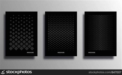 Set of backgrounds with rhombus pattern. Design for flyer, poster, brochure cover, typography or other printing products. Vector illustration.. Set of backgrounds with rhombus pattern. Design for flyer, poster, brochure cover, typography or other printing products
