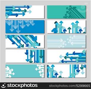 Set of banners with arrows,vector illustration.