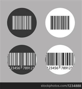 Set of Barcode icons,stock vector illustration.