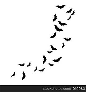 Set of bats background vector illustration design