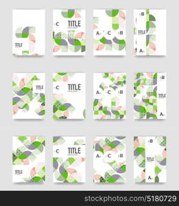 Set of brochure cover templates. Set of vector brochure cover templates