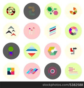 Set of business infographics / icons / abstract shapes