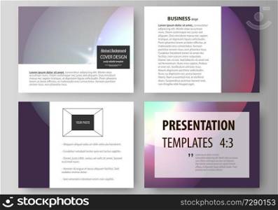 Set of business templates for presentation slides. Easy editable abstract vector layouts in flat design. Retro style, mystical Sci-Fi background. Futuristic trendy design.. Set of business templates for presentation slides. Easy editable abstract vector layouts. Retro style, mystical Sci-Fi background. Futuristic trendy design.