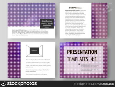 Set of business templates for presentation slides. Easy editable abstract vector layouts in flat style. Bright color colorful design, beautiful futuristic background.. Set of business templates for presentation slides. Easy editable abstract vector layouts in flat design. Bright color colorful design, beautiful futuristic background.
