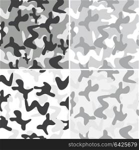 Set of camouflage patterns