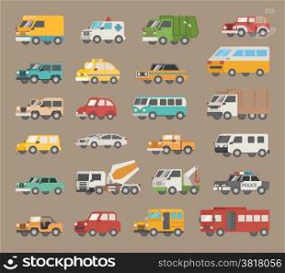 Set of car icon , eps10 vector format