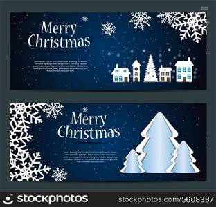 Set of cards with Christmas BALLS, stars and snowflakes,vector illustration