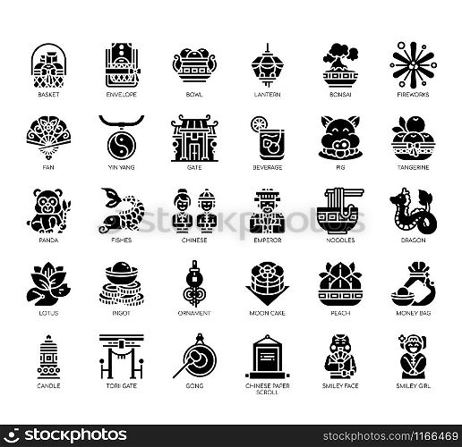 Set of chainese new year thin line and pixel perfect icons for any web and app project.
