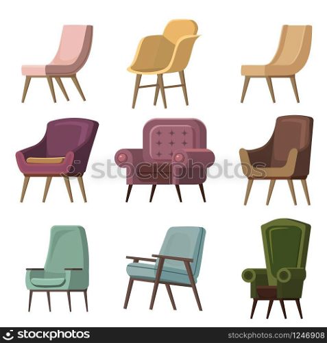 Set of Chair to use in animation, illustration, scene, background, cartoon. Set of Chair to use in animation, illustration, scene, background, cartoon, etc.