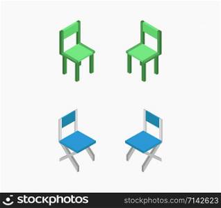 set of chairs icons