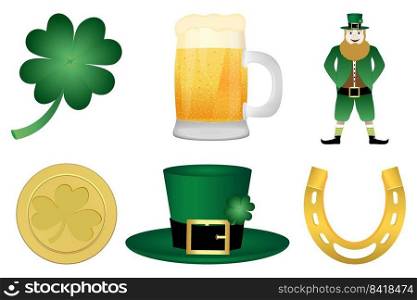 Set of characters for St. Patrick s Day