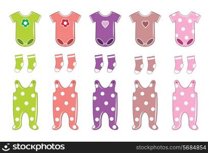 Set of clothes for a baby