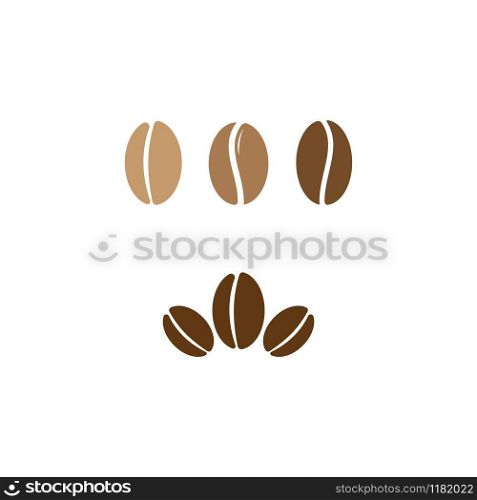 Set of Coffee Beans Logo Template vector icon design