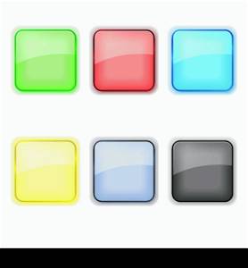 Set of color apps icons in pastel tones. EPS10 vector.