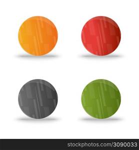 Set of color circle icons. Corporate icons. Color Circle icons