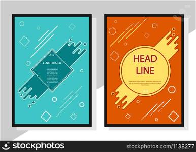 set of color-editable abstract backgrounds for book covers, brochures and booklets. Format a 4. Modern casual colors.
