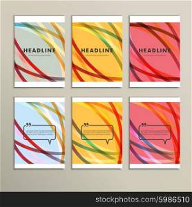 Set of color line banners for abstract design.. Set of color line banners for abstract design