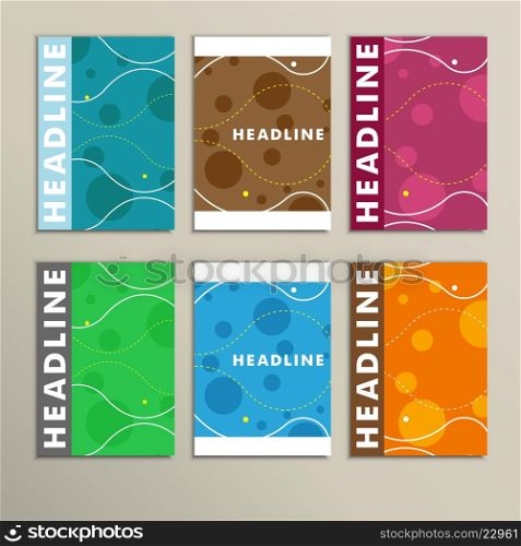 Set of color round for abstract cover design.. Set of color round for abstract cover design