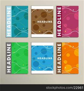 Set of color round for abstract cover design.. Set of color round for abstract cover design