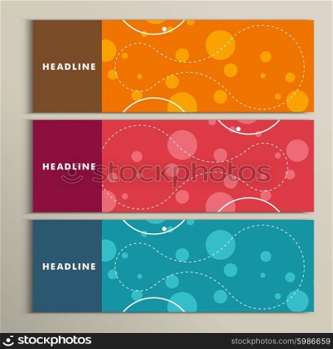 Set of color round for abstract design.. Set of color round for abstract design