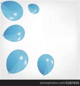 set of colored balloons, vector illustration. EPS 10.