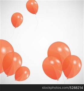 set of colored balloons, vector illustration. EPS 10