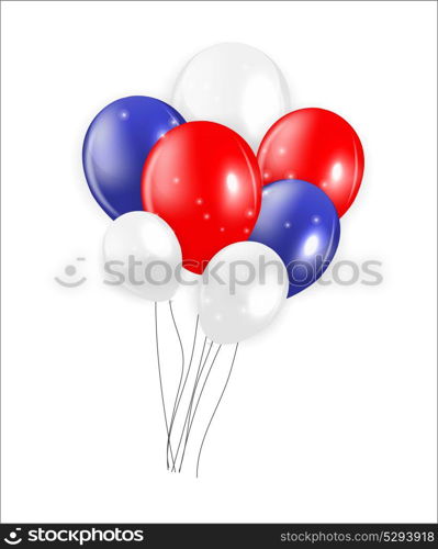 Set of Colored Balloons, Vector Illustration. EPS 10. Set of Colored Balloons, Vector Illustration.