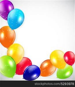 Set of Colored Balloons, Vector Illustration. EPS 10. Set of Colored Balloons, Vector Illustration.