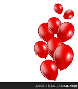 Set of Colored Balloons, Vector Illustration. EPS10. Set of Colored Balloons, Vector Illustration.
