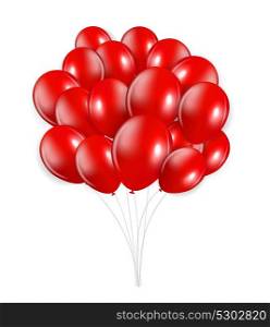 Set of Colored Balloons, Vector Illustration. EPS10. Set of Colored Balloons, Vector Illustration.