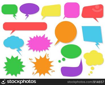 Set of colorful speech bubbles - Vector illustration