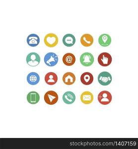 Set of communication icons flat. Phone, mobile phone, retro phone, location, mail and web site symbols on isolated background for applications, web, app. EPS 10 vector. Set of communication icons flat. Phone, mobile phone, retro phone, location, mail and web site symbols on isolated background for applications, web, app. EPS 10 vector.
