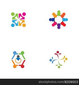 set of Community logo  icon design template