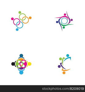 set of Community logo  icon design template