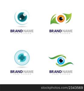 Set of Creative Concept Eyes logo Design Template  eye care logo icon