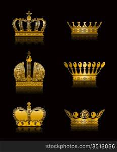 Set of Crowns, vector