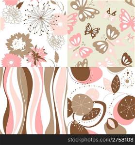 Set of cute Seamless backgrounds