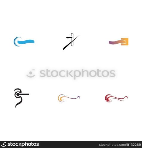 set of Door handle vector logo and symbol design