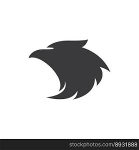 set of eagle head logo vector icon illustration design