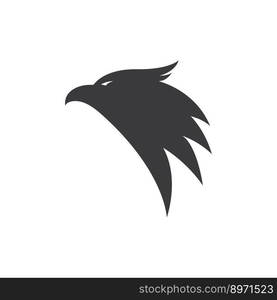 set of eagle head logo vector icon illustration design