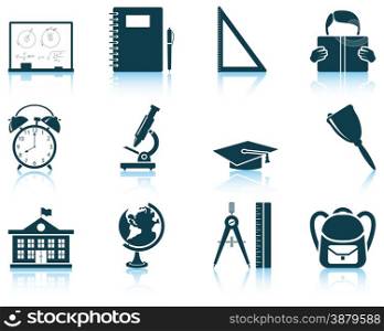 Set of education icon. EPS 10 vector illustration without transparency.