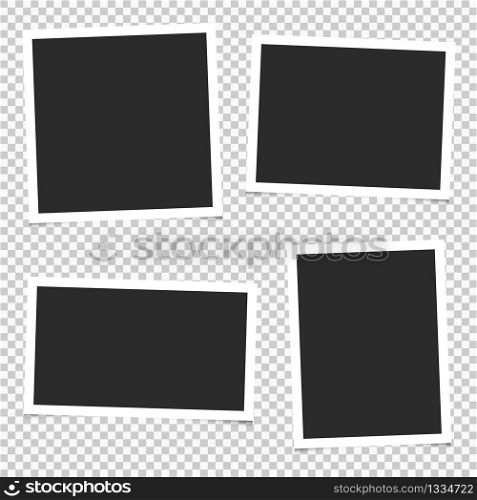Set of empty photo frames. Vector. EPS 10