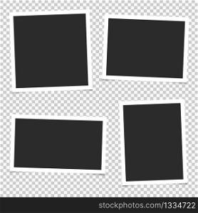 Set of empty photo frames. Vector. EPS 10