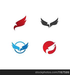 Set of Falcon Eagle Bird Logo Template vector icon