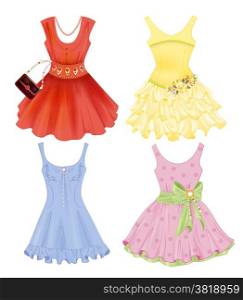 set of festive dresses for girls