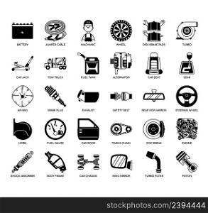 Set of Garage thin line icons for any web and app project.