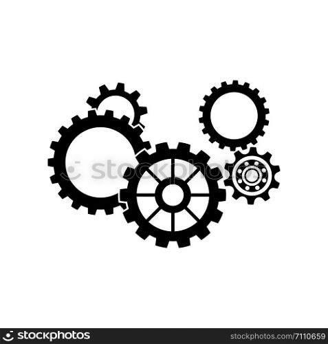 set of gears.vector illustration